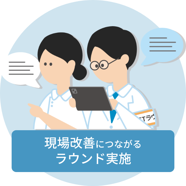 現場改善につながるラウンド実施