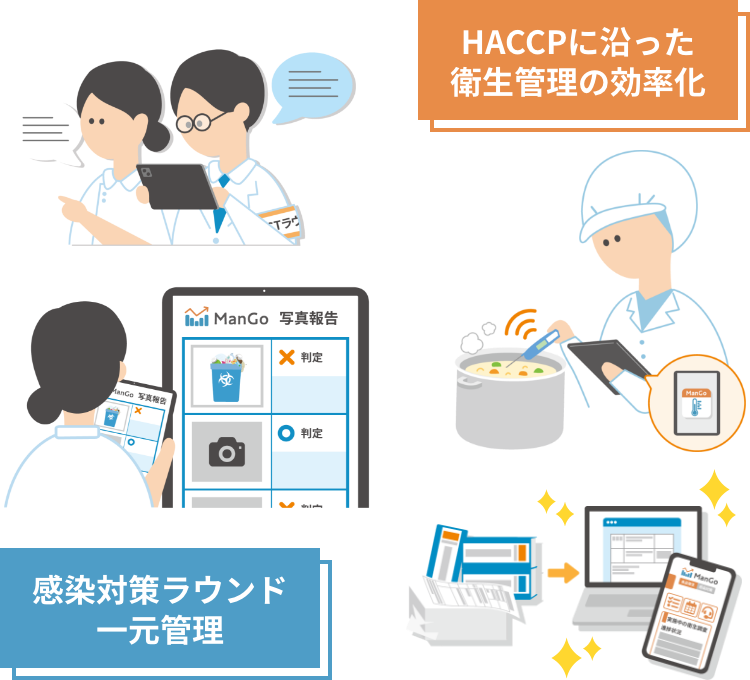 現場の負担をシステムで軽減